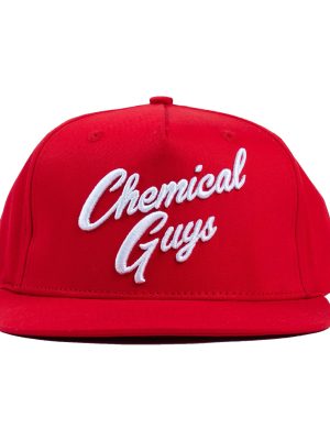 Snap-It-Back Red Script Hat