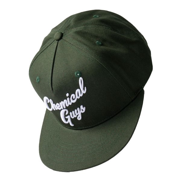 Snap-It-Back Olive Green Script Hat