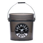 Heavy Duty Ultra Clear Detailing Bucket. 4.25 Gal. Smoked Obsidian Black