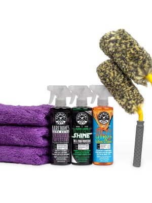 Extreme Citrus Shine Wheel. Tire. & Undercarriage Kit with FREE Rimpaca Wheel Brush Set