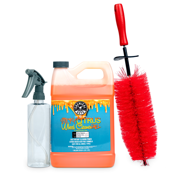 Sticky Citrus Spray Bundle with FREE Red Rocket Wheel and Rim Detailing Brush