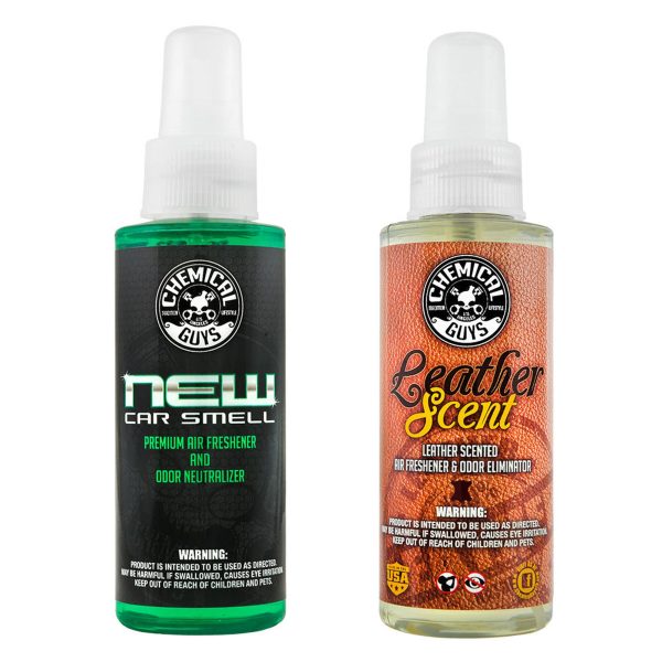 New Car & Leather Air Scent Combo Bundle