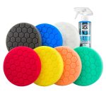 Wax & Polish 6.5 Buffing Pad Variety Pack w/Polishing Pad Cleaner