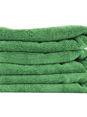 Fluffer Miracle Green Towel w/ Banded Red Edges 3-Pack